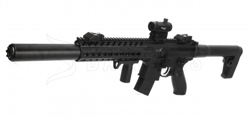 Luchtbuks Sig Sauer MCX 4,5mm met red dot collimator 9