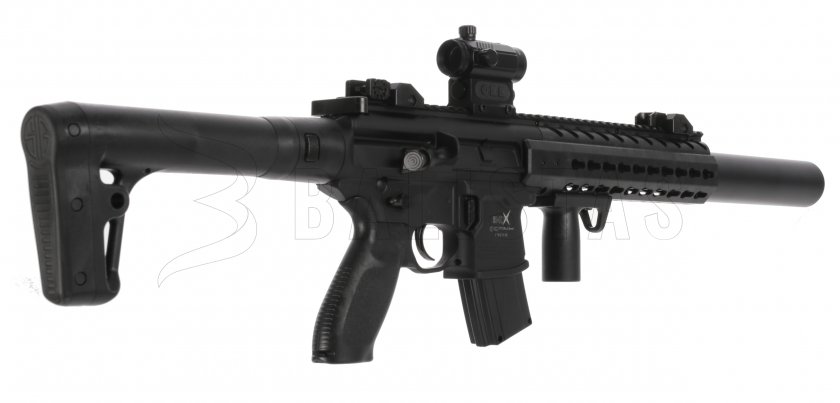 Luchtbuks Sig Sauer MCX 4,5mm met red dot collimator 10