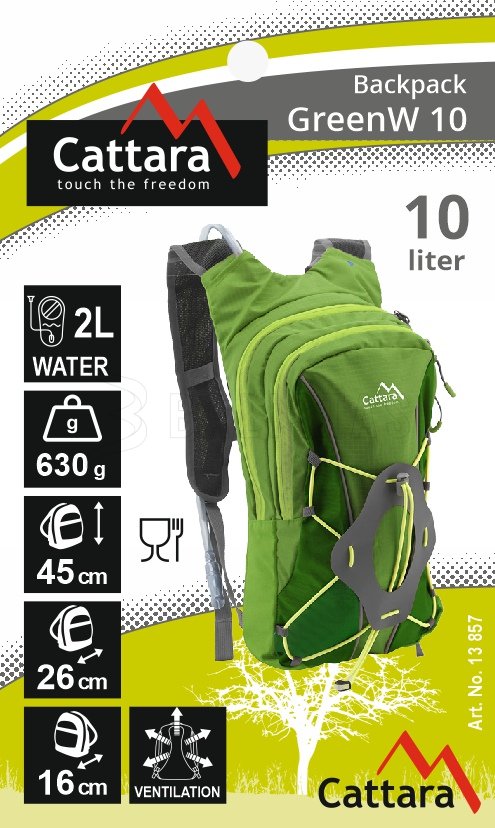 Sac à dos 10l + 2l poche à eau GreenW