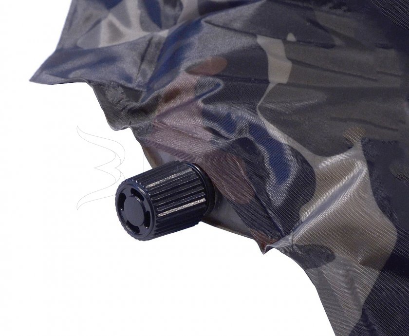 Zelfopblazende slaapmat Cattara Navy 2,5cm met kussen 2