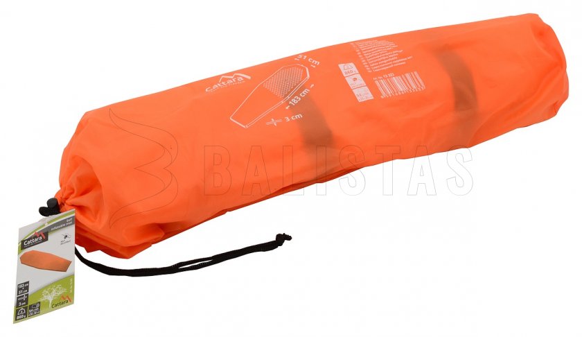 Matelas autogonflant Cattara 3cm orange