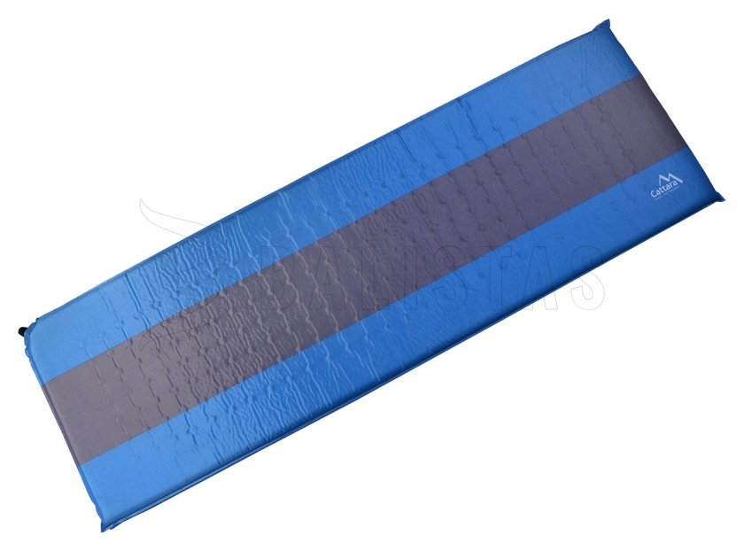 Zelfopblazende slaapmat Cattara 5cm blauw-grijs