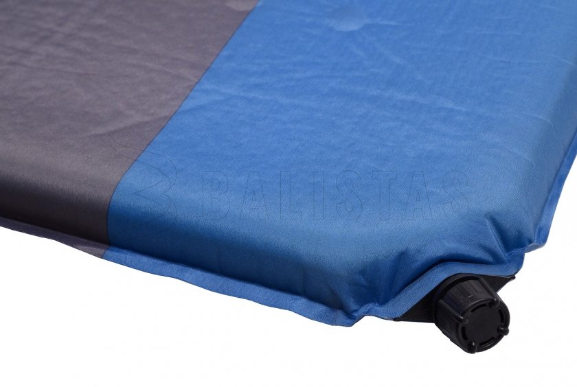 Zelfopblazende slaapmat Cattara 5cm blauw-grijs