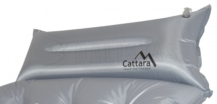 Zelfopblazende slaapmat Cattara Midnight 180x66x4cm met kussen