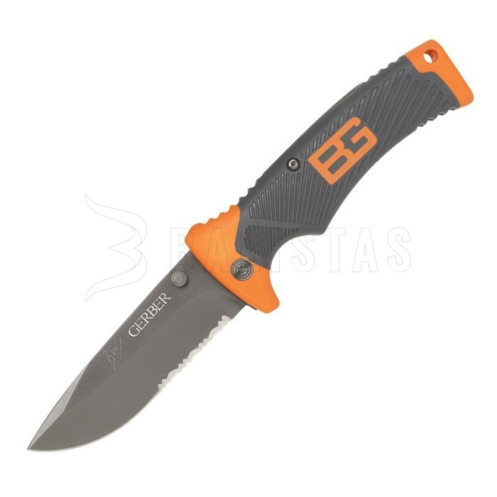 Couteau Gerber Bear Grylls Folding Sheath Knife, lame mixte