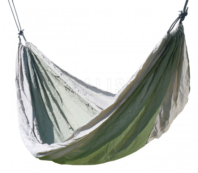 Hamac NYLON 275x137 cm vert-marron