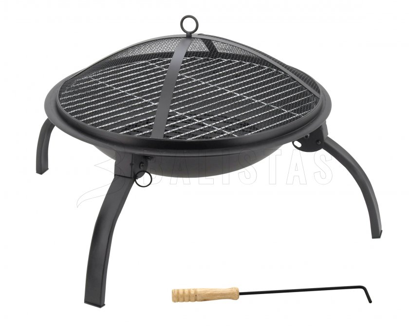 Brasero avec grille de cuisson Vesuv avec couvercle