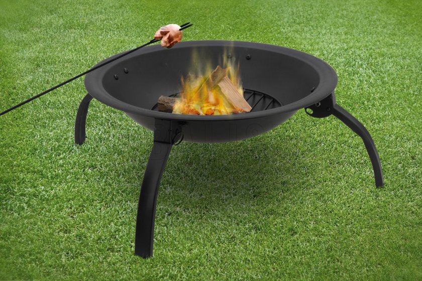Brasero avec grille de cuisson Vesuv avec couvercle