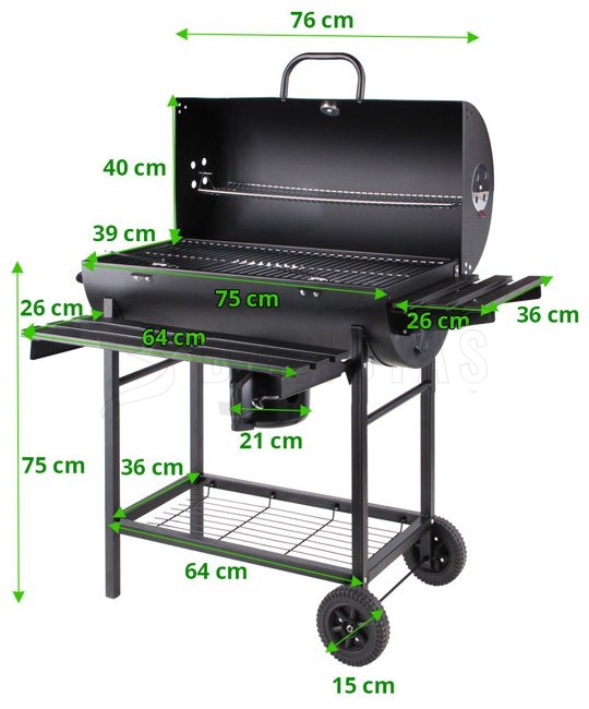 Gril Barrel op houtskool (99512)