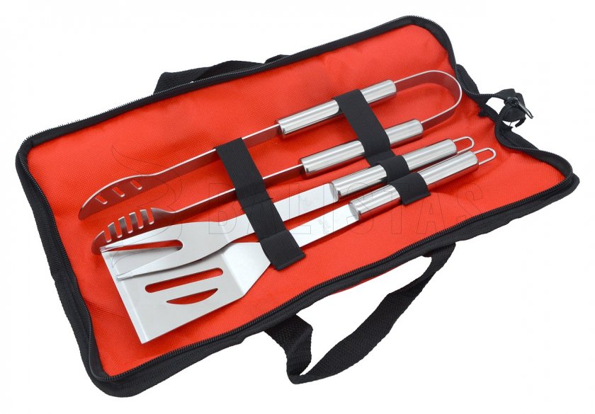 Set d’ustensiles de barbecue 3 pcs textil bag