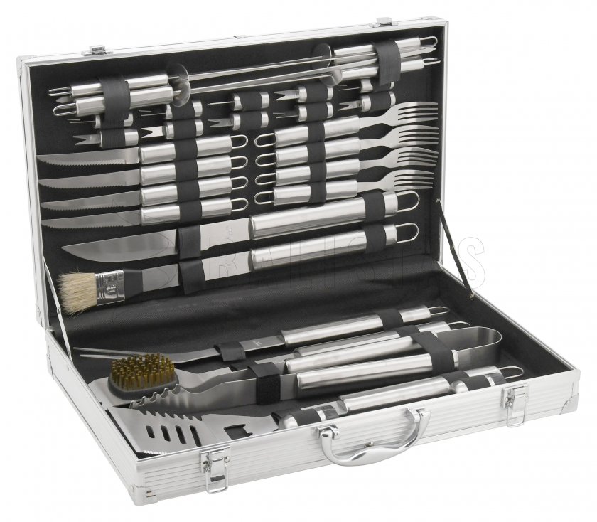 Grillgereedschap set 30 stuks ALU koffer
