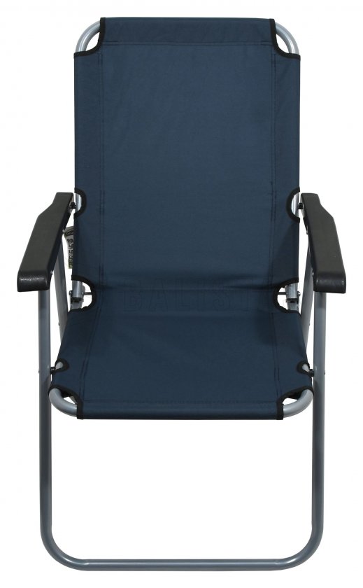 Chaise de camping pliante Lyon bleu foncé
