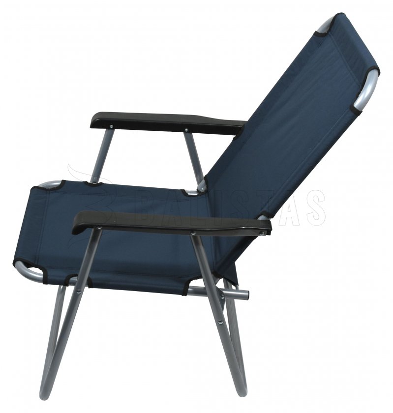 Chaise de camping pliante Lyon bleu foncé