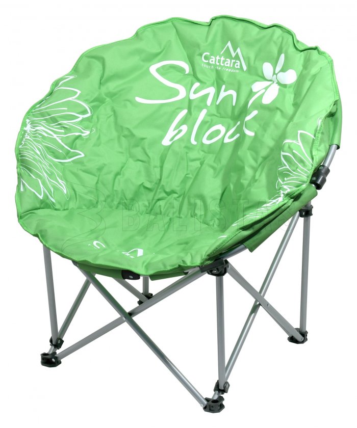Chaise de camping pliante Flowers verte
