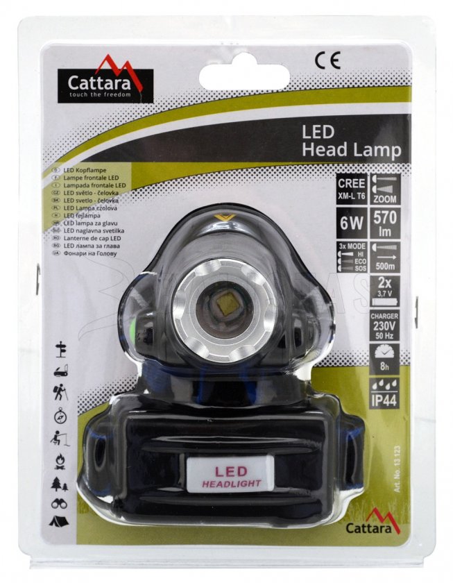 Lampe frontale LED 570 lm zoom