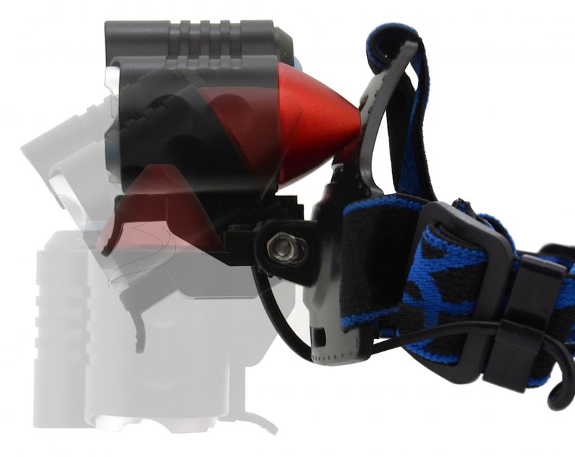 Lampe frontale LED 400lm (1x XM-L+2x XP-E)