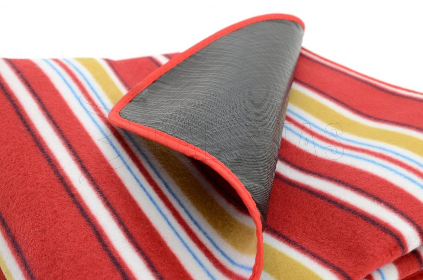 Piknik deken Fleece 150x135 cm rood