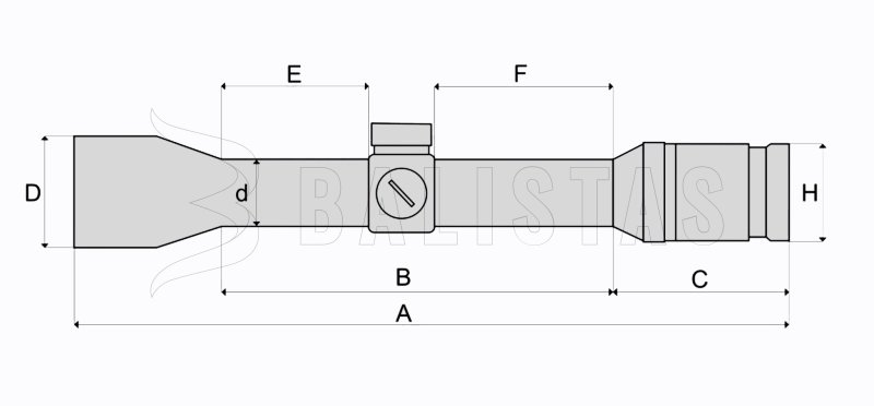 Lunette de visée FOMEI 4x32 BEATER I SMC CH (50m)