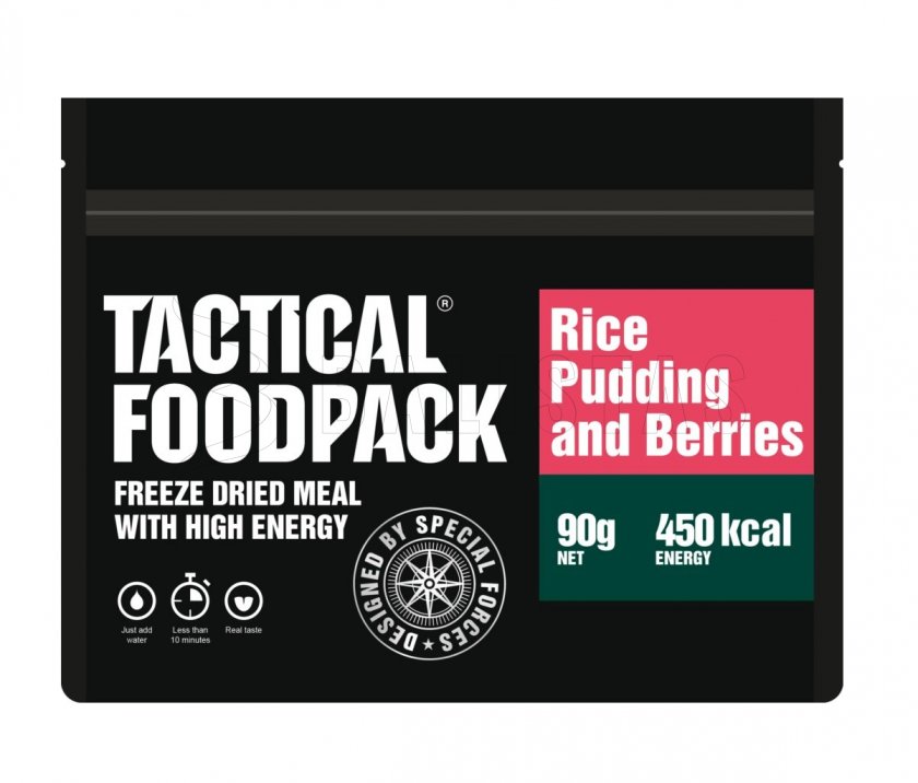 Repas déshydraté - bouillie de riz aux framboises Tactical Foodpack