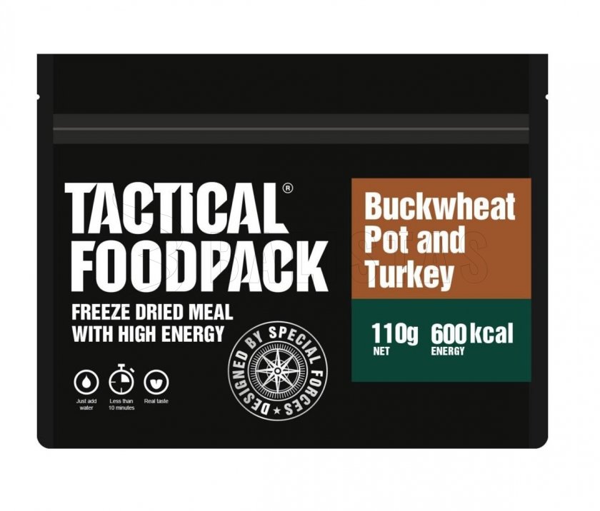 Ge­de­hy­dra­teerd voedsel - kalkoenvlees met boekweit Tactical Foodpack