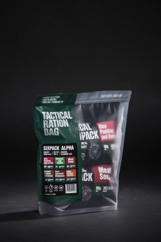 Set de 6x repas MRE déshydratés - Tactical Six Pack Alpha Tactical Foodpack