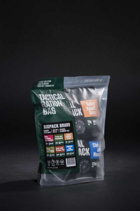 Set de 6x repas MRE déshydratés - Tactical Six Pack Bravo Tactical Foodpack