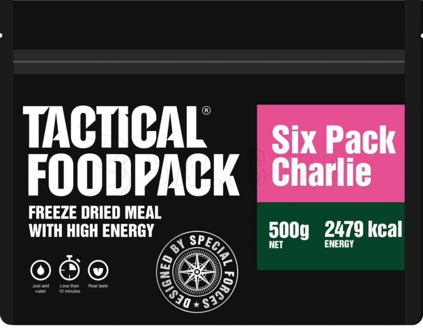 Set 6x MRE gedehydrateerd voedsel - Tactical Six Pack Charlie Tactical Foodpack