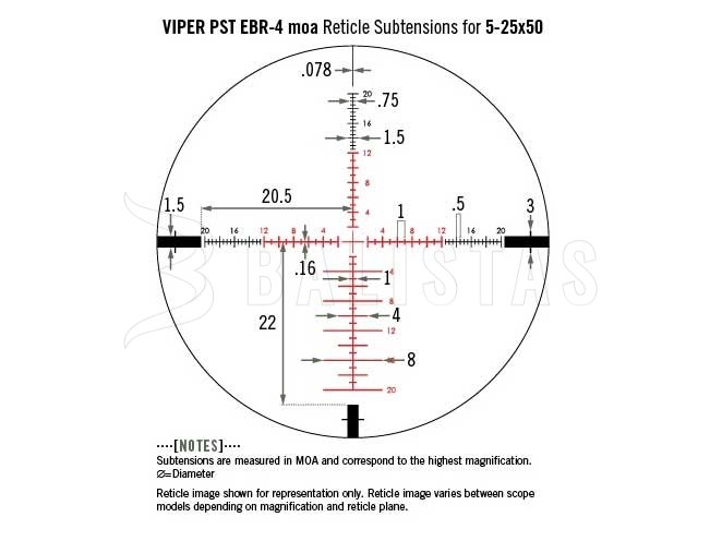 Richtkijker Vortex Viper PST II 5-25x50 AO EBR-4