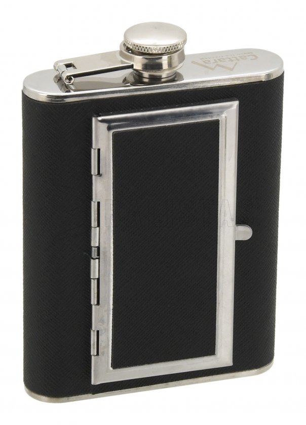 Flasque Cattara 175ml avec étui pour cigares