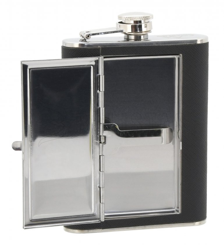 Flasque Cattara 175ml avec étui pour cigares