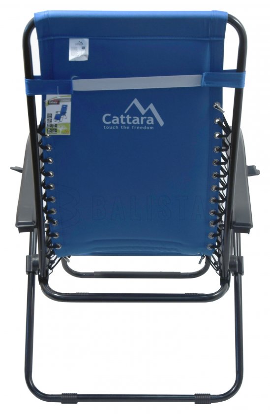 Chaise de camping réglable Cattara LIVORNO bleu