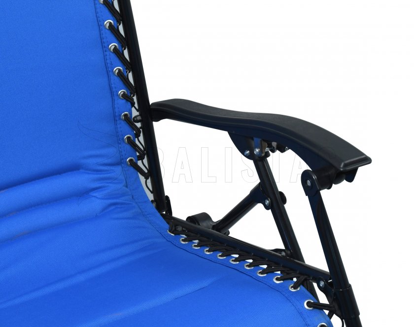 Chaise de camping réglable Cattara LIVORNO bleu