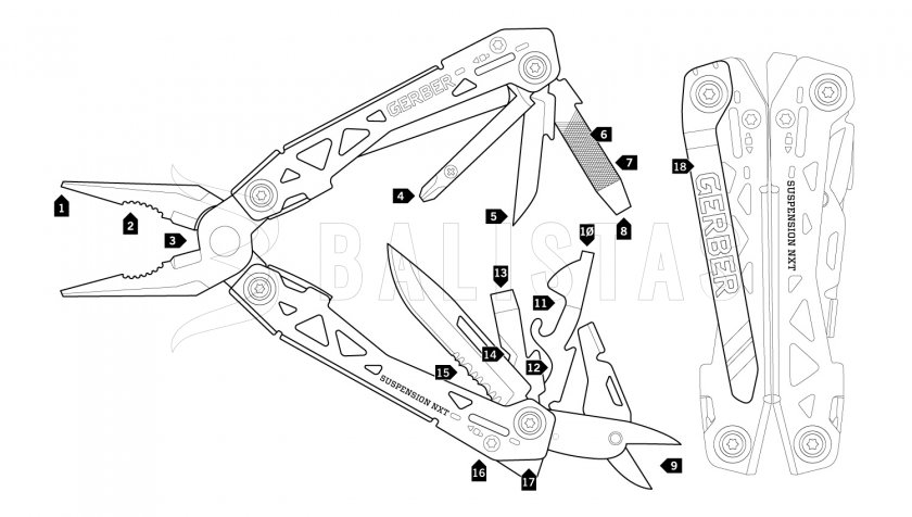 Multitool compact Gerber Suspension-NXT