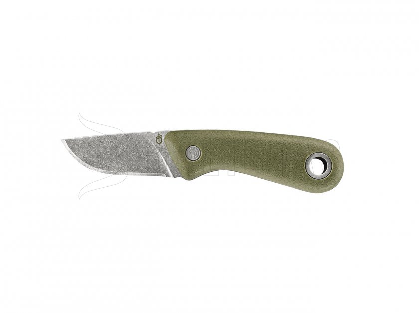 Mes Gerber Vertebrae Compact met glad lem, groen