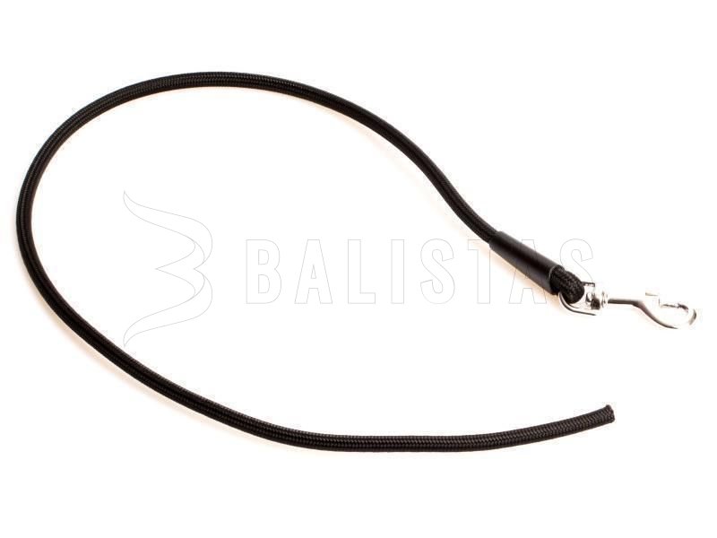 Laisse Dogtrace couračka boucle argentée 70cm noire