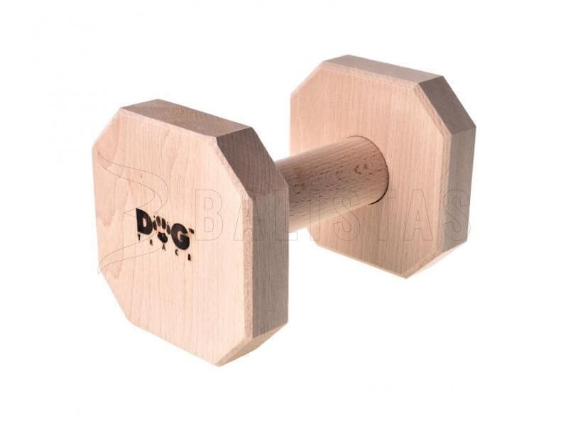 Haltère d’apport Dogtrace en bois obedience 2000g