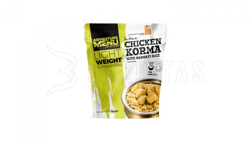 Kuře Korma avec riz basmati Adventure Menu Lightweight