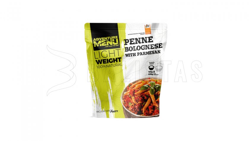 Penne met Bolognesesaus en Parmezaan Adventure Menu Lightweight