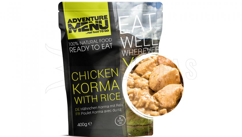 Kuře Korma avec riz Adventure Menu