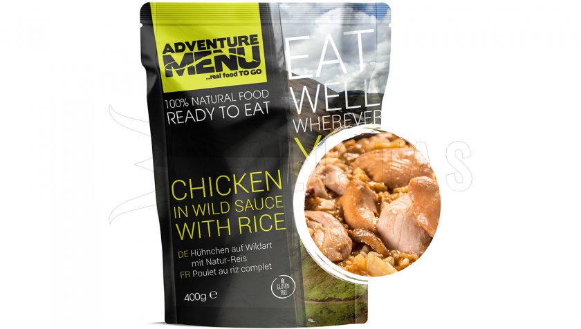 Poulet sauvage avec riz Adventure Menu