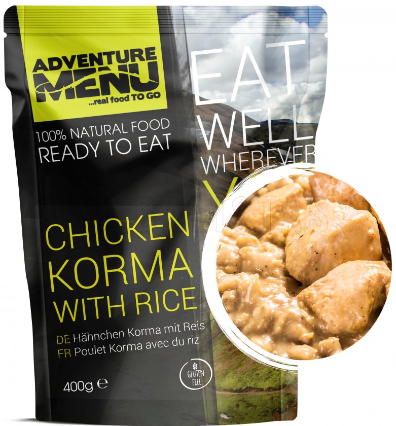 Menu IV – Ragoût de cerf + Poulet Korma Adventure Menu