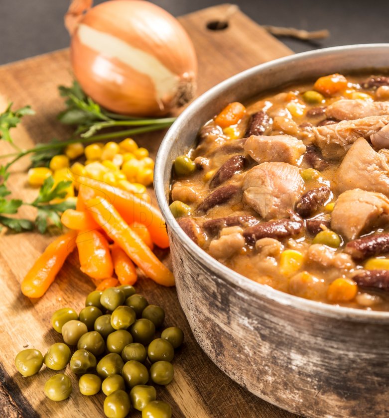 Poulet à la jardinière avec haricots Adventure Menu