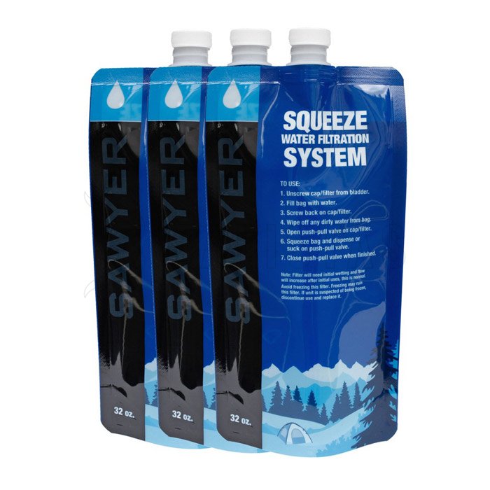 Gourde pliable Sawyer 1l - set de 3 pcs
