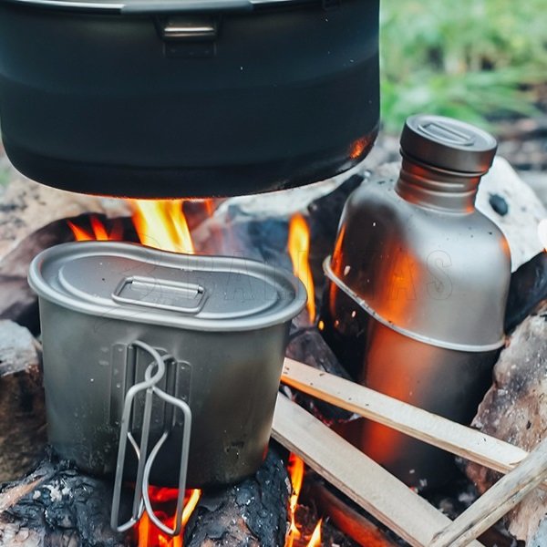 Titanium kookset Keith Canteen Mess Kit