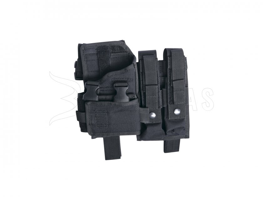 Dijbeenholster ASG zwart