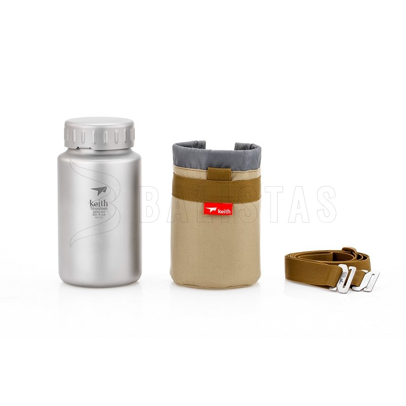 Titanium fles Keith Sport Bottle 900ml