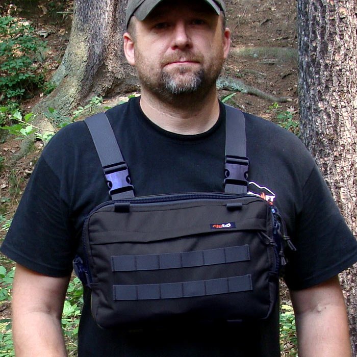 Hrudní tas Jubö Front Bag Survival zwart