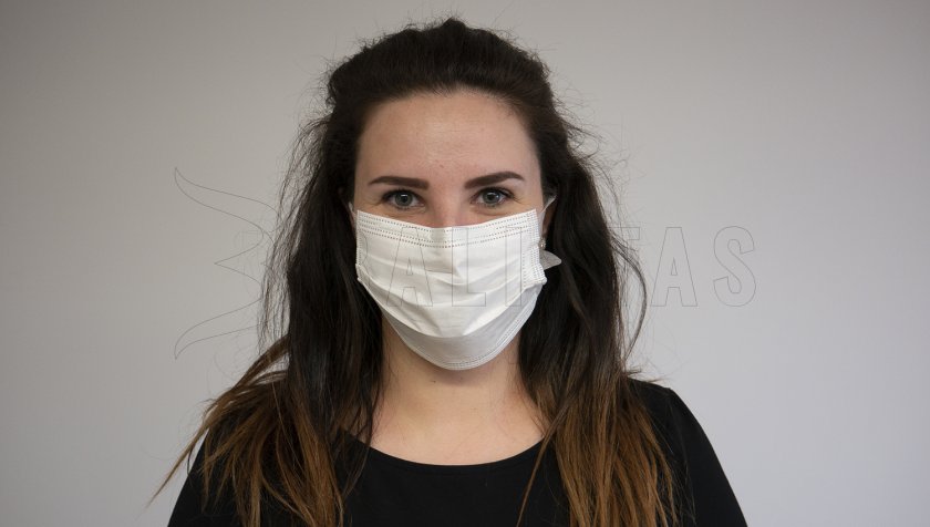 Wegwerpmondmasker wit