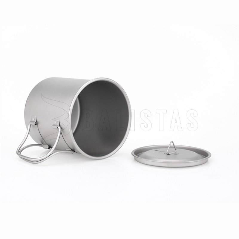 Titanium mok Keith met deksel 550ml