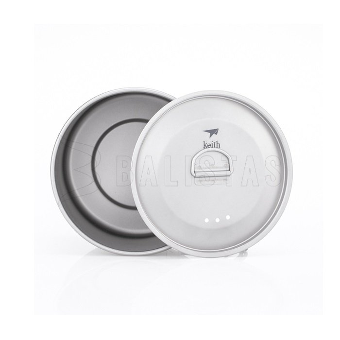 Mug en titane Keith avec couvercle 900ml